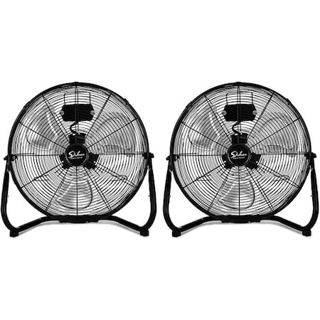 Simple Deluxe 12 inch Floor Fan, 2 Pack, 2PK HIFANXFLOOR12X2